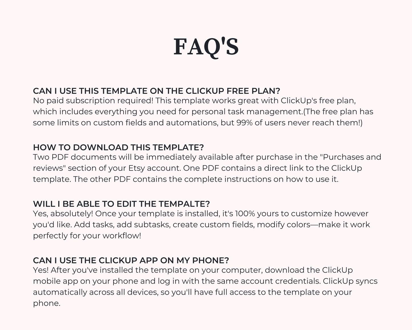 ClickUp To-Do List Template | Daily, Weekly, Monthly Task Manager