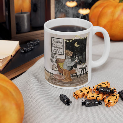 Cozy Home Interior Mug | Ceramic Coffee Cup, 11oz 15oz