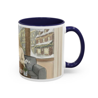 Cozy Snowy Night Coffee Mug — 'Warmth in a Mug' Ceramic Mug (11/15oz)