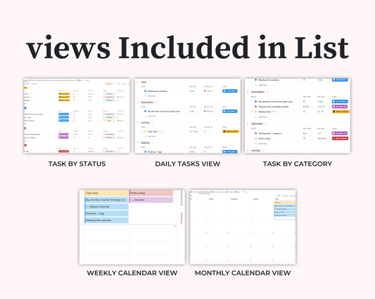 ClickUp To-Do List Template | Daily, Weekly, Monthly Task Manager