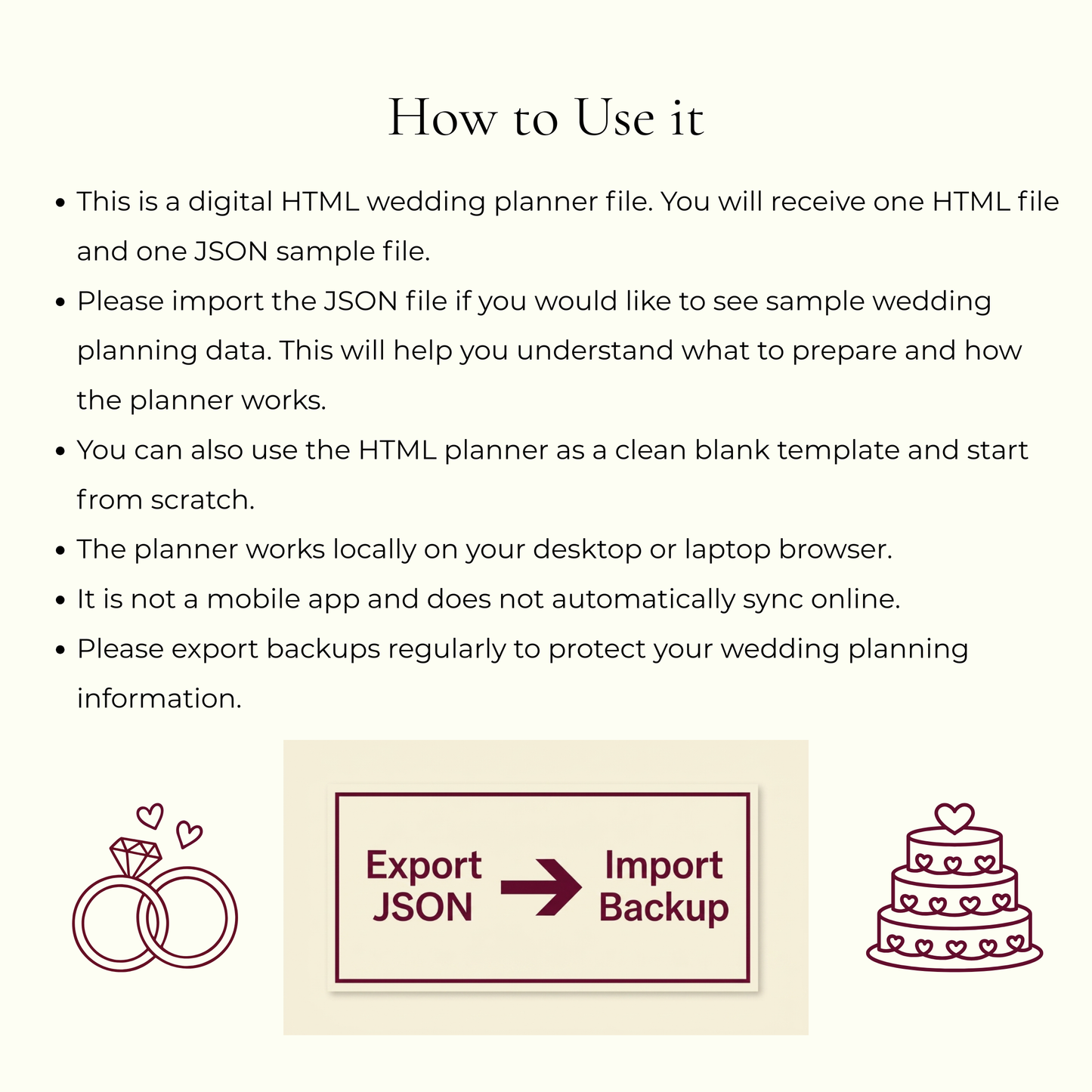Interactive Wedding Planner HTML Dashboard, All-in-One Digital (HTML)