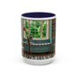 Cozy Reading Nook Coffee Mug — Vintage Library Window Scene Accent Mug