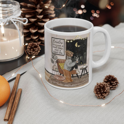 Cozy Home Interior Mug | Ceramic Coffee Cup, 11oz 15oz