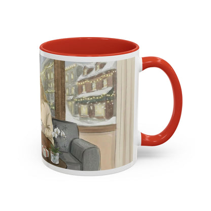 Cozy Snowy Night Coffee Mug — 'Warmth in a Mug' Ceramic Mug (11/15oz)