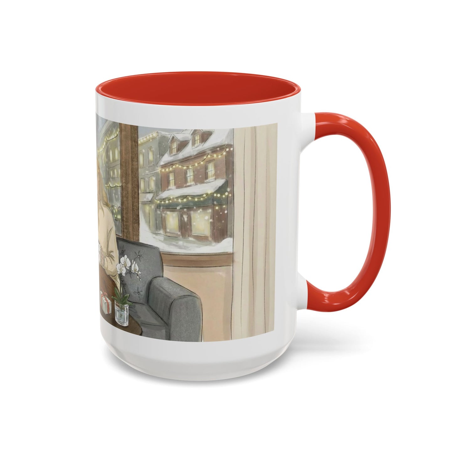 Cozy Snowy Night Coffee Mug — 'Warmth in a Mug' Ceramic Mug (11/15oz)