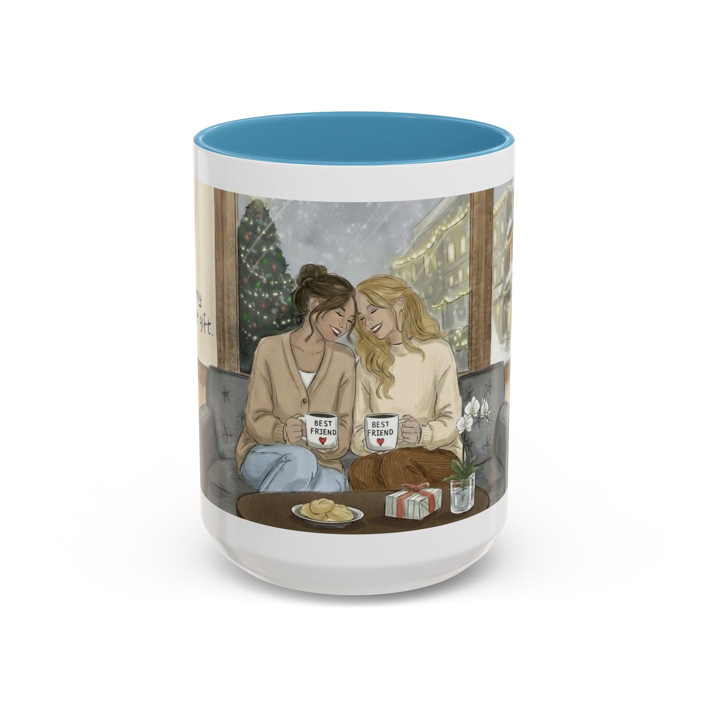 Cozy Snowy Night Coffee Mug — 'Warmth in a Mug' Ceramic Mug (11/15oz)