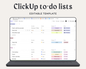 ClickUp To-Do List Template | All-in-One Life Planner