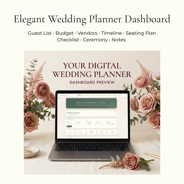 Interactive Wedding Planner HTML Dashboard, All-in-One Digital (HTML)