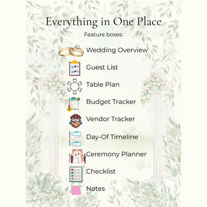 Interactive Wedding Planner HTML Dashboard, All-in-One Digital (HTML)