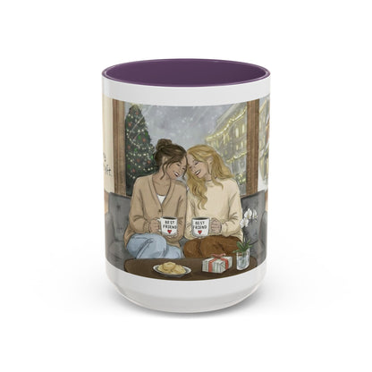 Cozy Snowy Night Coffee Mug — 'Warmth in a Mug' Ceramic Mug (11/15oz)