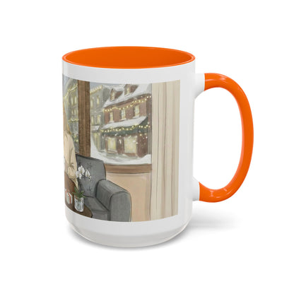 Cozy Snowy Night Coffee Mug — 'Warmth in a Mug' Ceramic Mug (11/15oz)