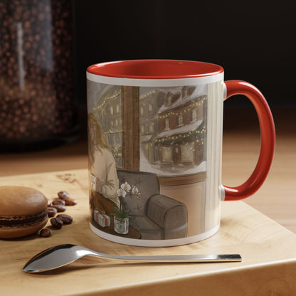 Cozy Snowy Night Coffee Mug — 'Warmth in a Mug' Ceramic Mug (11/15oz)