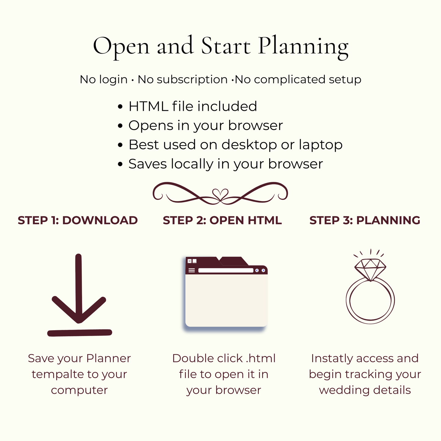 Interactive Wedding Planner HTML Dashboard, All-in-One Digital (HTML)