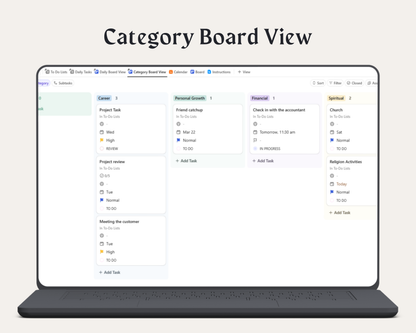 ClickUp To-Do List Template | All-in-One Life Planner