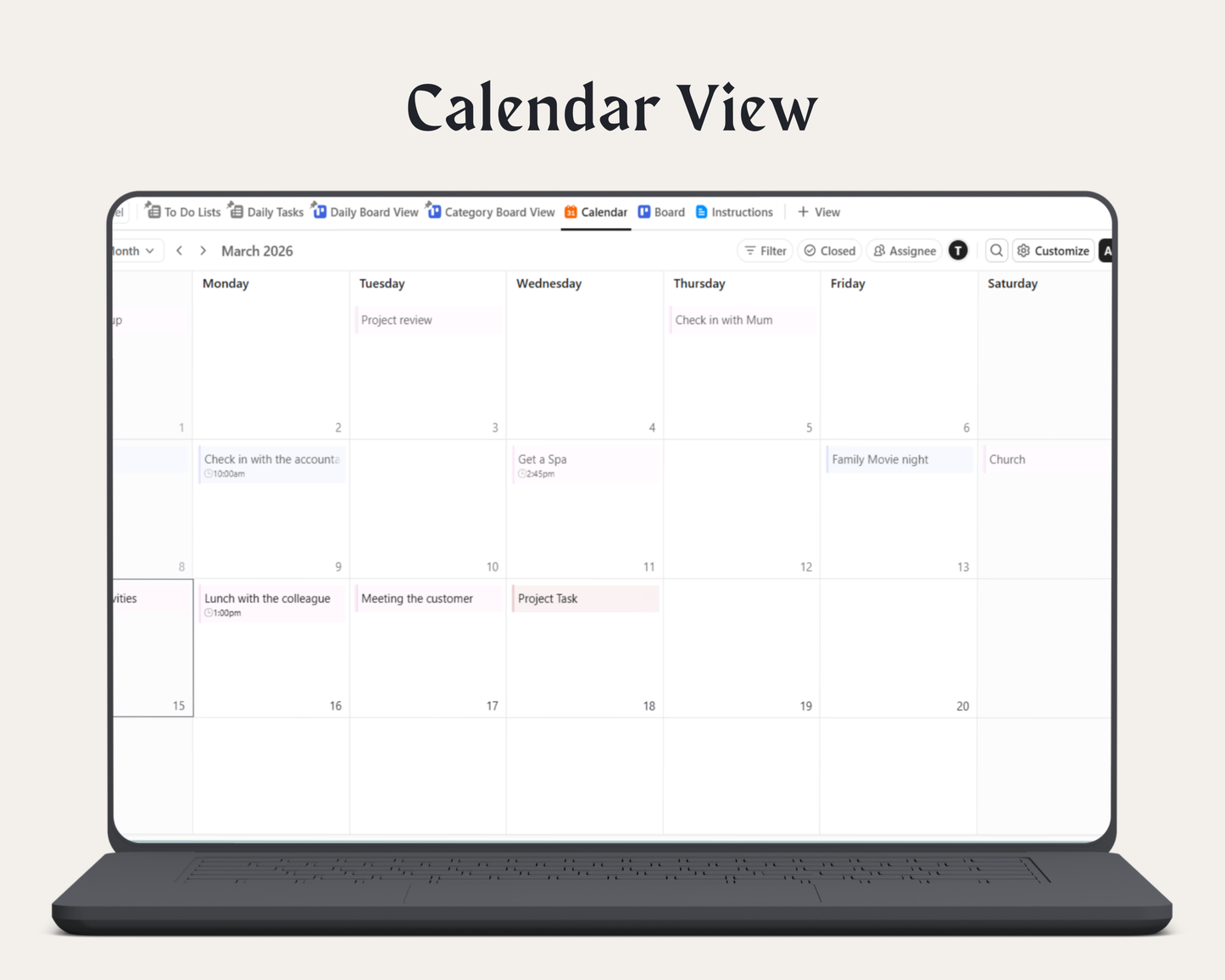 ClickUp To-Do List Template | All-in-One Life Planner