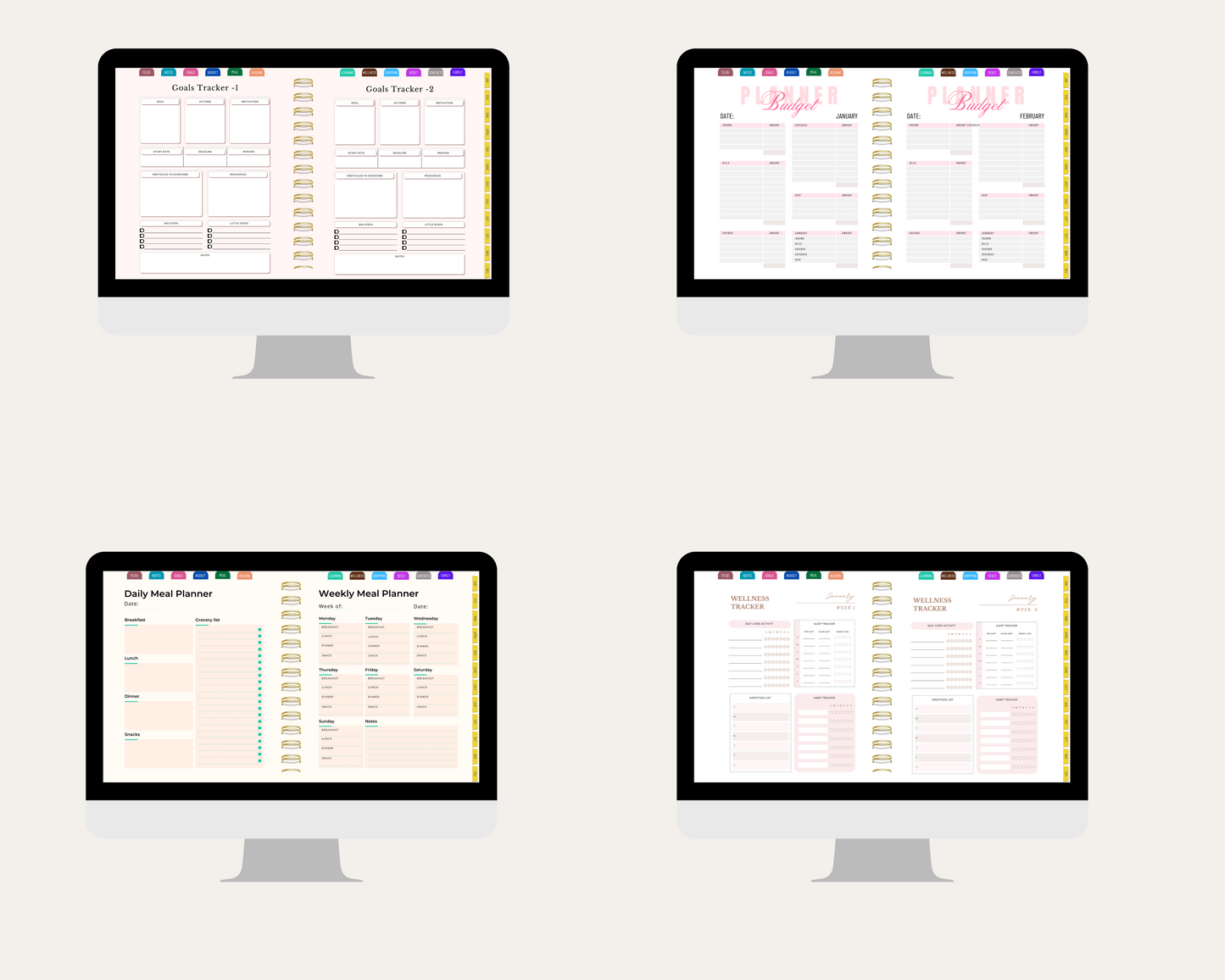 2026 Digital Life Planner, GoodNotes CollaNote Template (Digital Download)