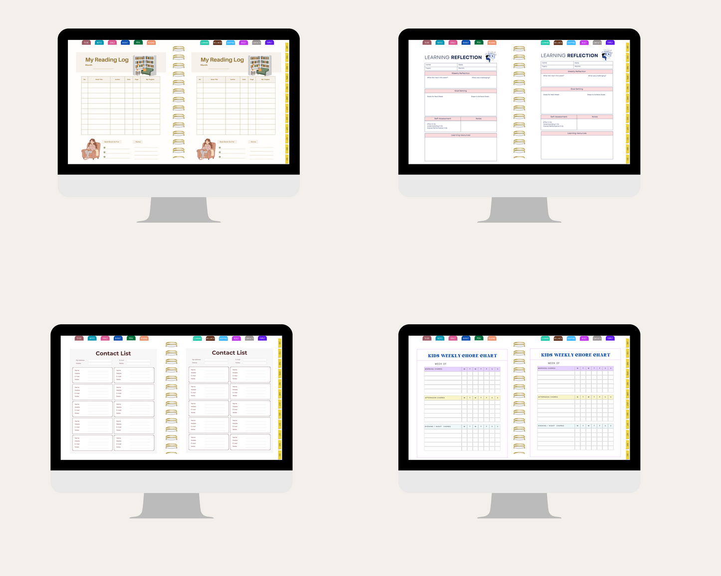 2026 Digital Life Planner, GoodNotes CollaNote Template (Digital Download)