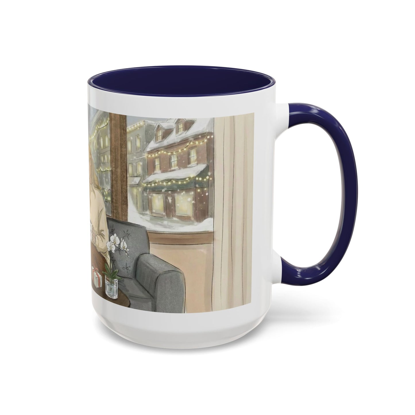 Cozy Snowy Night Coffee Mug — 'Warmth in a Mug' Ceramic Mug (11/15oz)