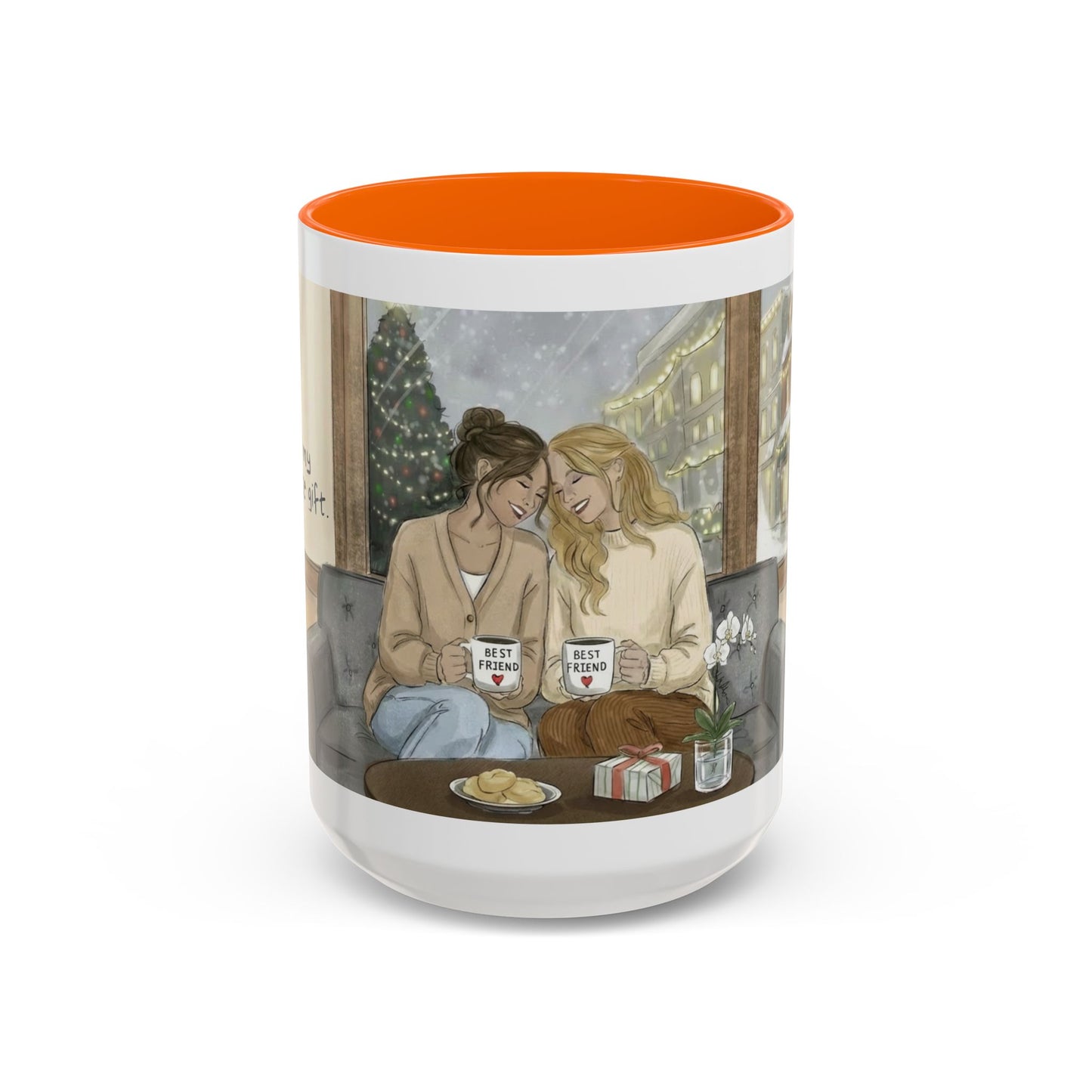 Cozy Snowy Night Coffee Mug — 'Warmth in a Mug' Ceramic Mug (11/15oz)