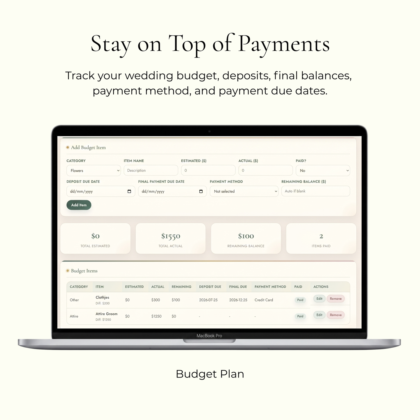 Interactive Wedding Planner HTML Dashboard, All-in-One Digital (HTML)
