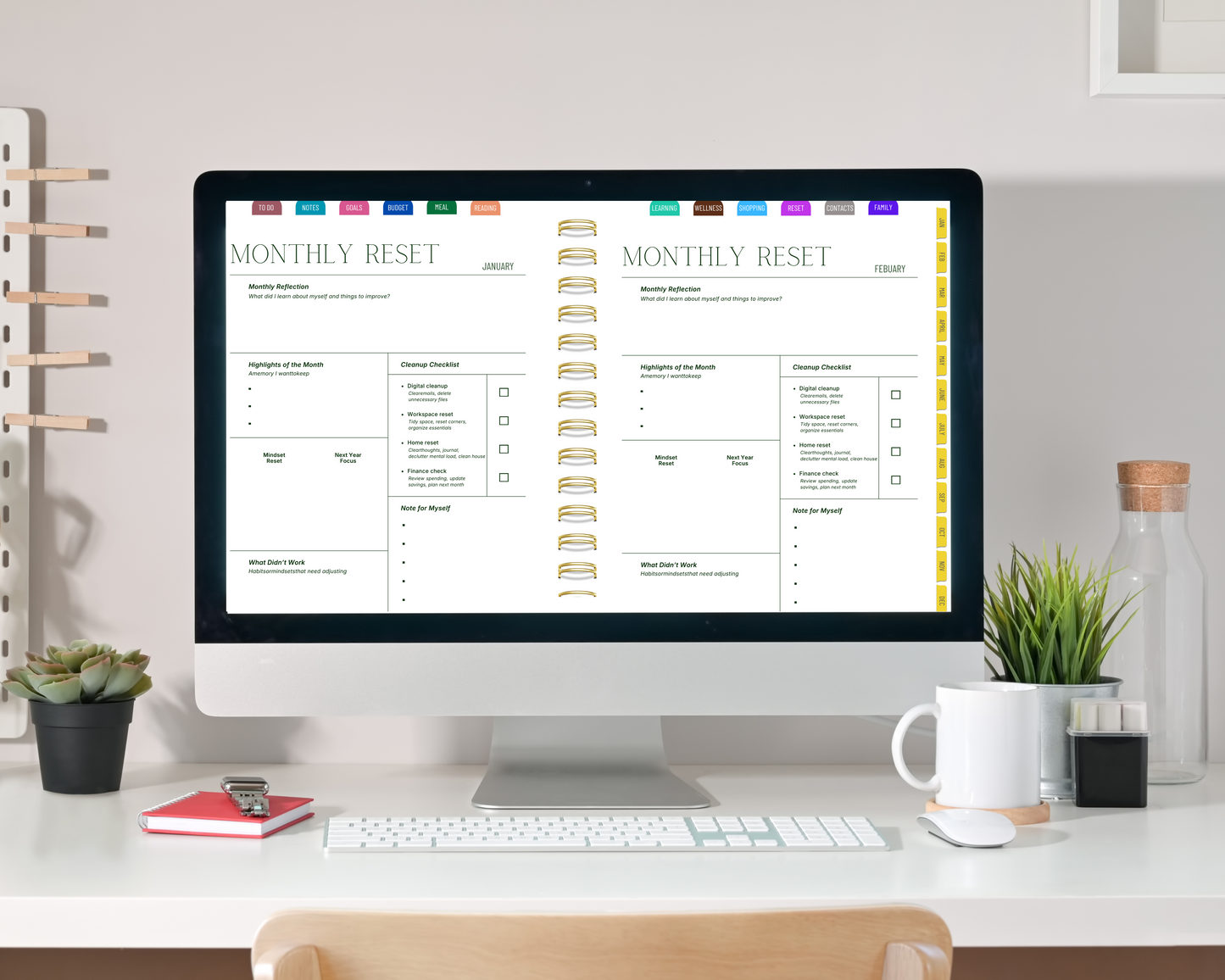 2026 Digital Life Planner, GoodNotes CollaNote Template (Digital Download)