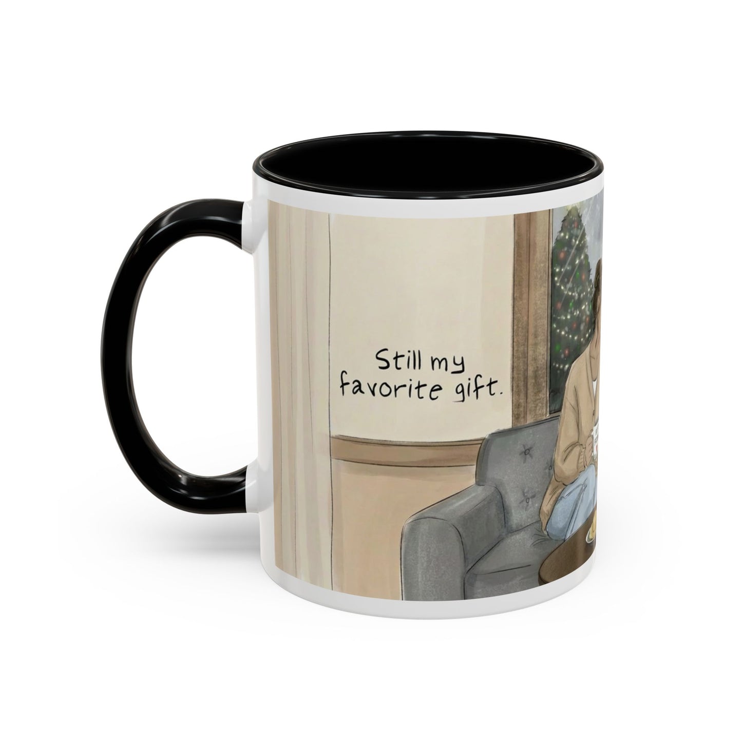 Cozy Snowy Night Coffee Mug — 'Warmth in a Mug' Ceramic Mug (11/15oz)