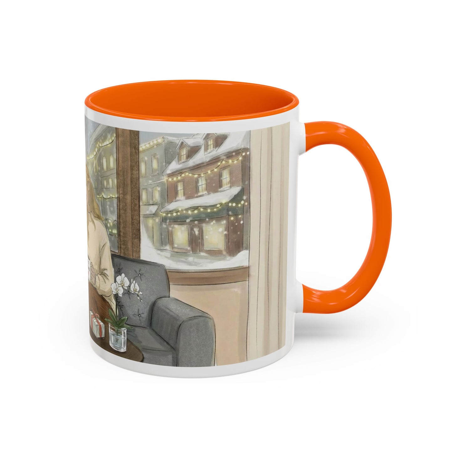 Cozy Snowy Night Coffee Mug — 'Warmth in a Mug' Ceramic Mug (11/15oz)