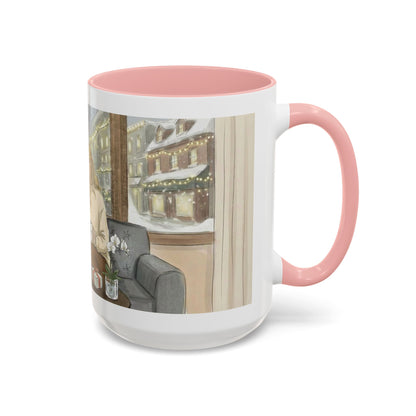 Cozy Snowy Night Coffee Mug — 'Warmth in a Mug' Ceramic Mug (11/15oz)