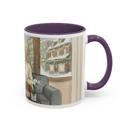 Cozy Snowy Night Coffee Mug — 'Warmth in a Mug' Ceramic Mug (11/15oz)