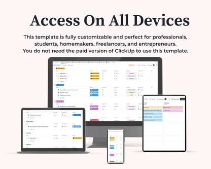 ClickUp To-Do List Template | Daily, Weekly, Monthly Task Manager