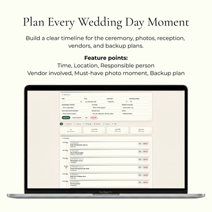 Interactive Wedding Planner HTML Dashboard, All-in-One Digital (HTML)