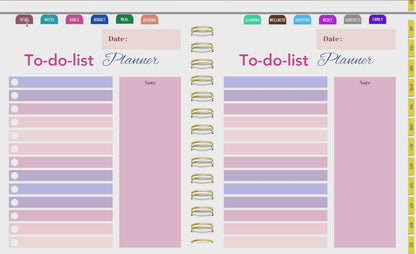 2026 Digital Life Planner, GoodNotes CollaNote Template (Digital Download)