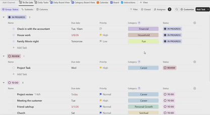 ClickUp To-Do List Template | All-in-One Life Planner